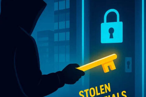 A person trying to steal credentials