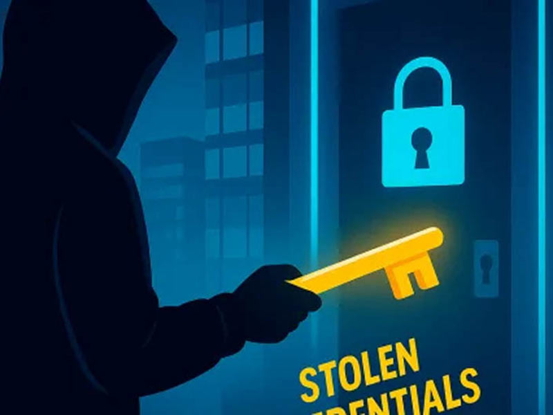 A person trying to steal credentials