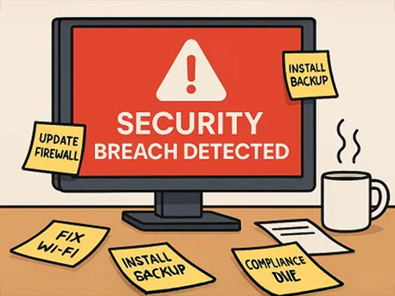 Security breach message