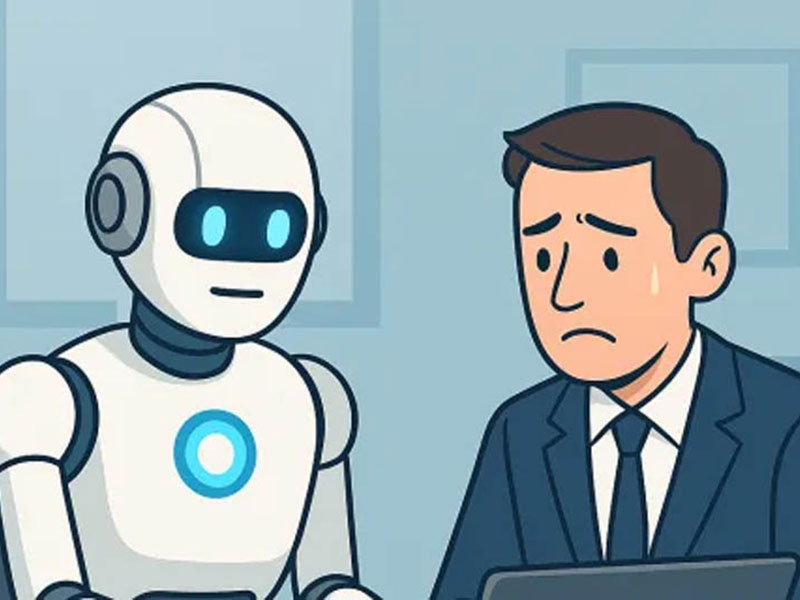 Human and robot working together